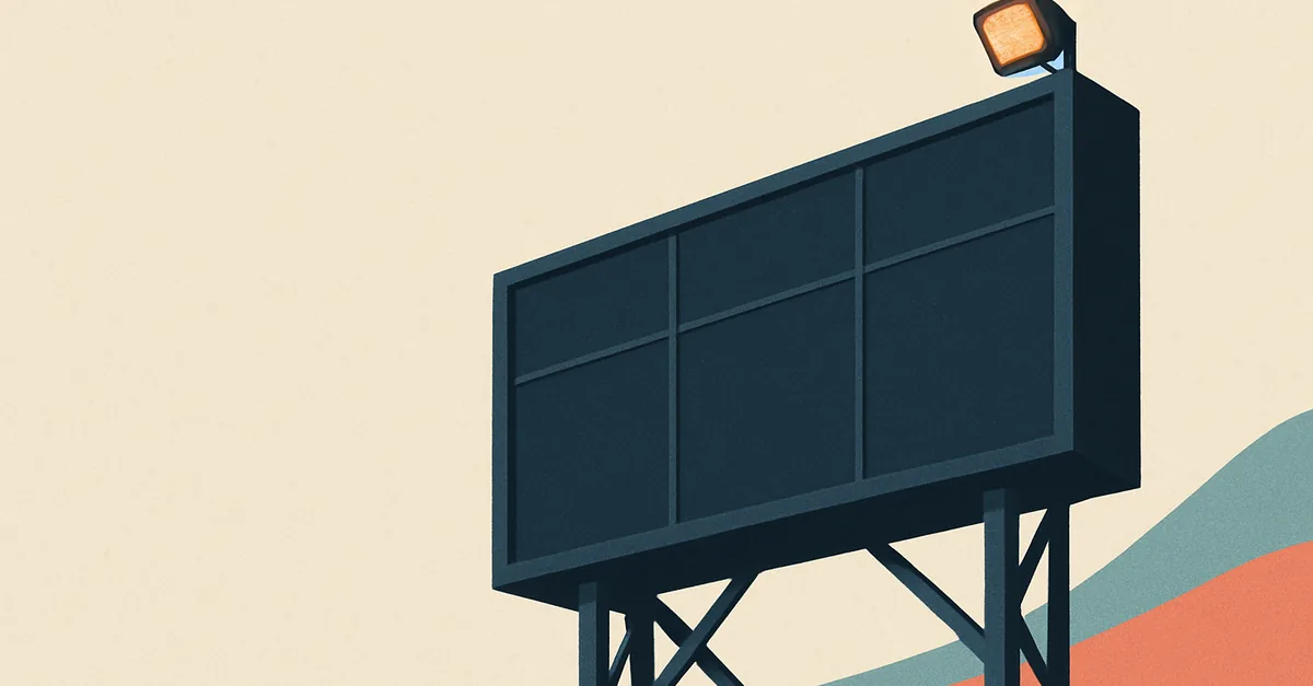 A blank stadium scoreboard at dusk, illustrating our DraftKings Predictions review of the sportsbook's prediction market