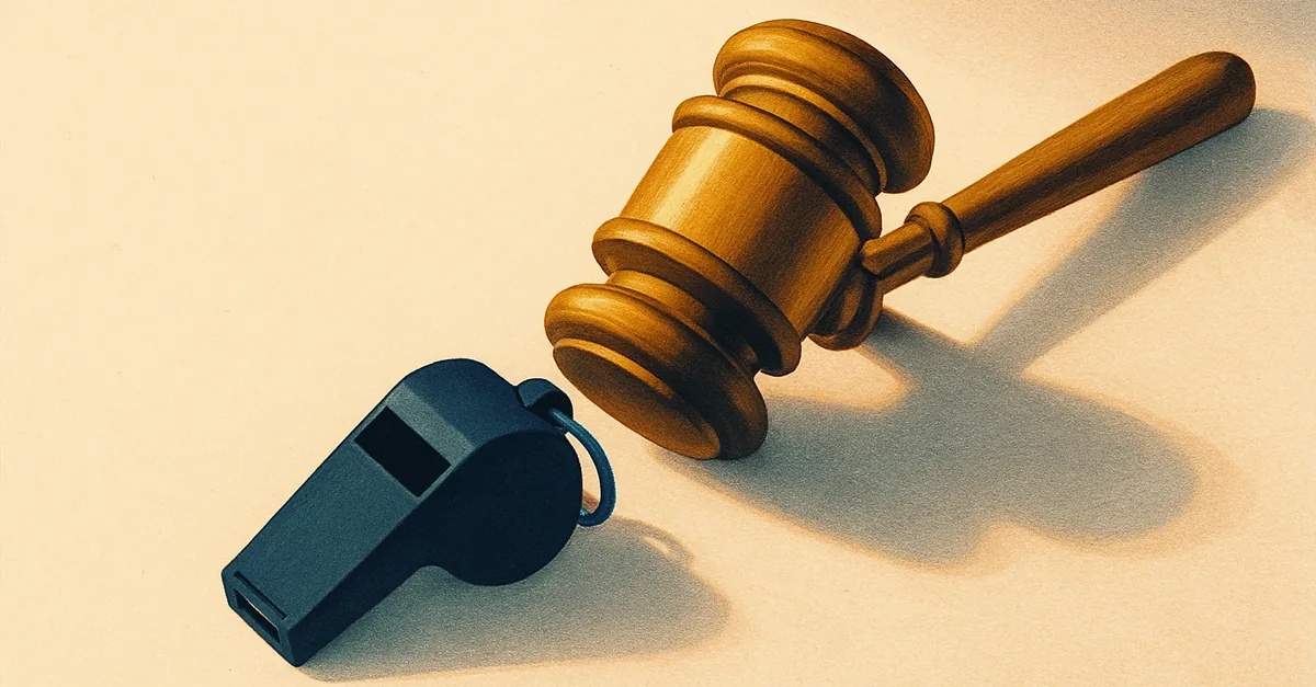 A gavel beside a sports whistle, illustrating the question is Novig legal in your state